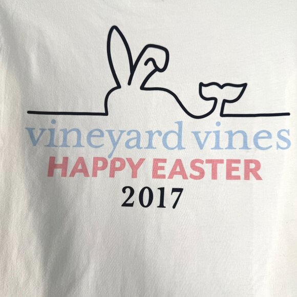 Vineyard Vines Easter Pocket T-Shirt Womens Small Short Sleeve White TP-3351 - Picture 6 of 9